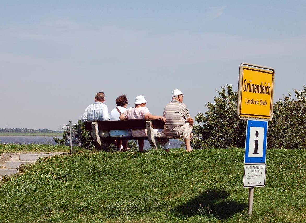 Fewo Blankenese Im Haus Luehegarten Gruenendeich ภายนอก รูปภาพ